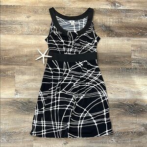 Black & White Patterned Dress
